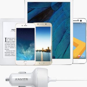 Anker A2214H21 Power Drive 2 Elite Lightning Car Charger - White